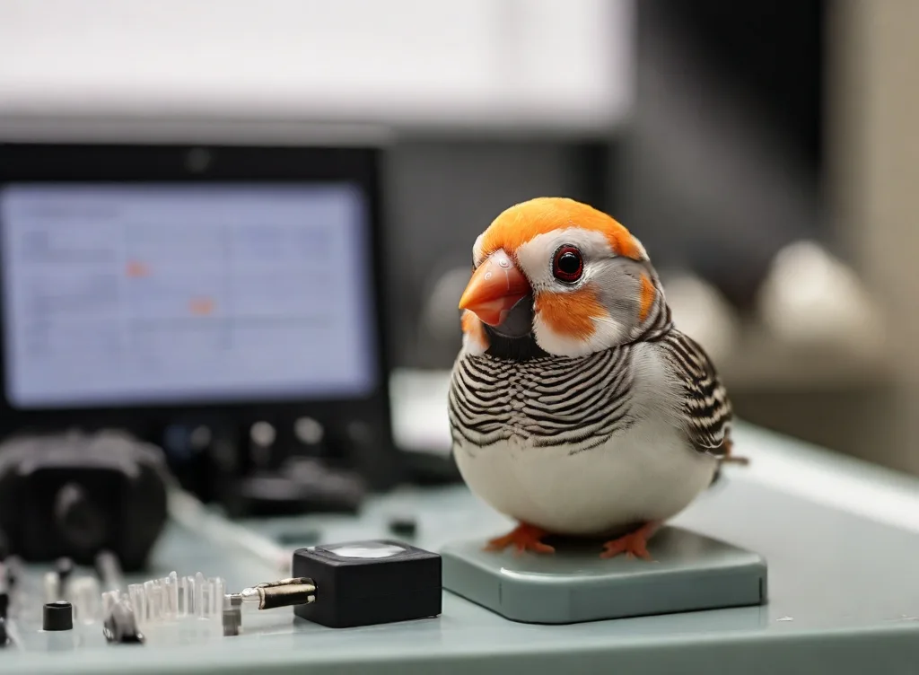 abnormalities observed in lab due to noise pollution on zebra finch bird and its embryos