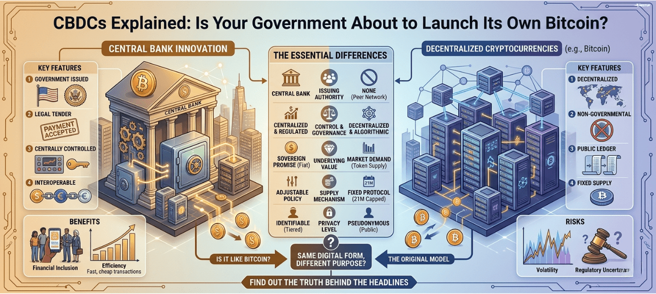 CBDCs Explained: Is Your Government About to Launch Its Own Bitcoin?