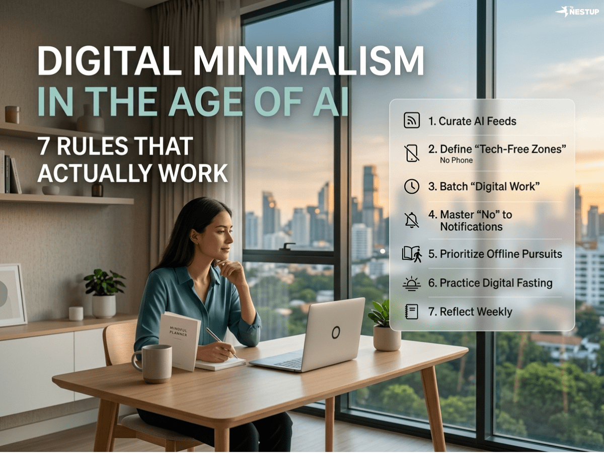 Digital Minimalism in the Age of AI: 7 Rules That Actually Work Digital Minimalism in the Age of AI: 7 Rules That Actually Work