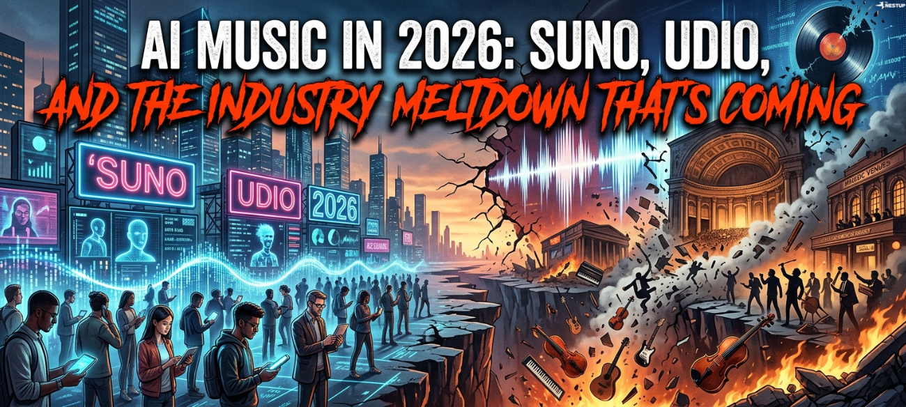 AI Music in 2026: Suno, Udio, and the Industry Meltdown That's Coming.