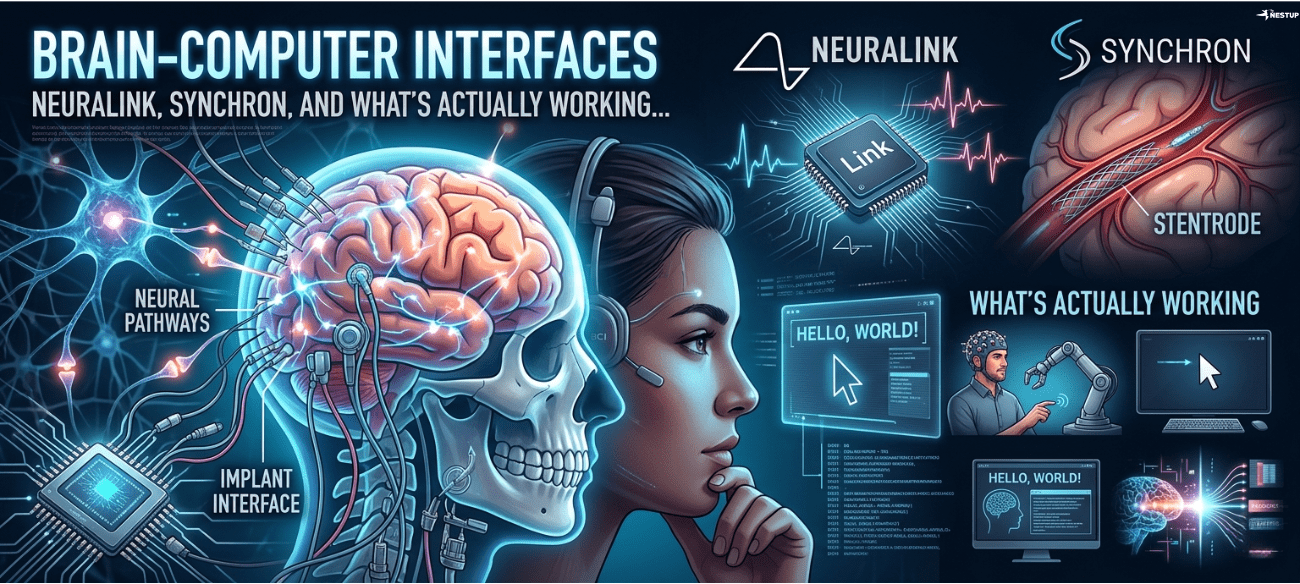 Brain-Computer Interfaces: Neuralink, Synchron, and What’s Actually Working Brain-Computer Interfaces: Neuralink, Synchron, and What's Actually Working