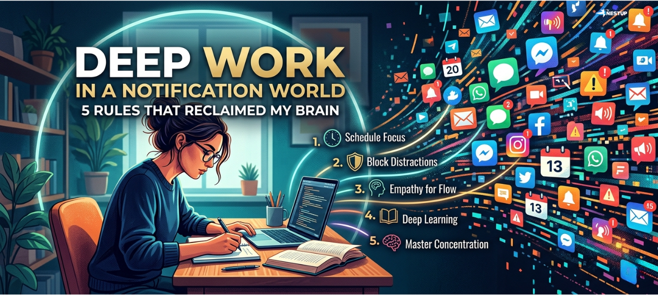 Deep Work in a Notification World: 5 Rules That Reclaimed My Brain Deep Work in a Notification World: 5 Rules That Reclaimed My Brain