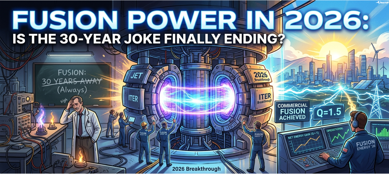 Fusion Power in 2026: Is the 30-Year Joke Finally Ending?