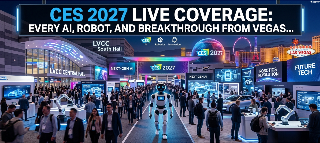 CES 2027 Live Coverage: Every AI, Robot, and Breakthrough From Vegas.