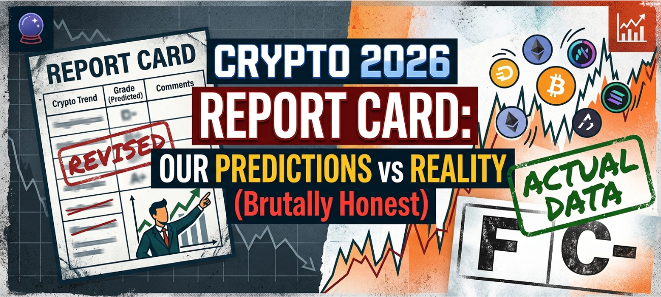 Crypto 2026 Report Card: Our Predictions vs Reality (Brutally Honest).