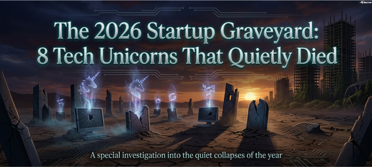 The 2026 Startup Graveyard: 8 Tech Unicorns That Quietly Died.